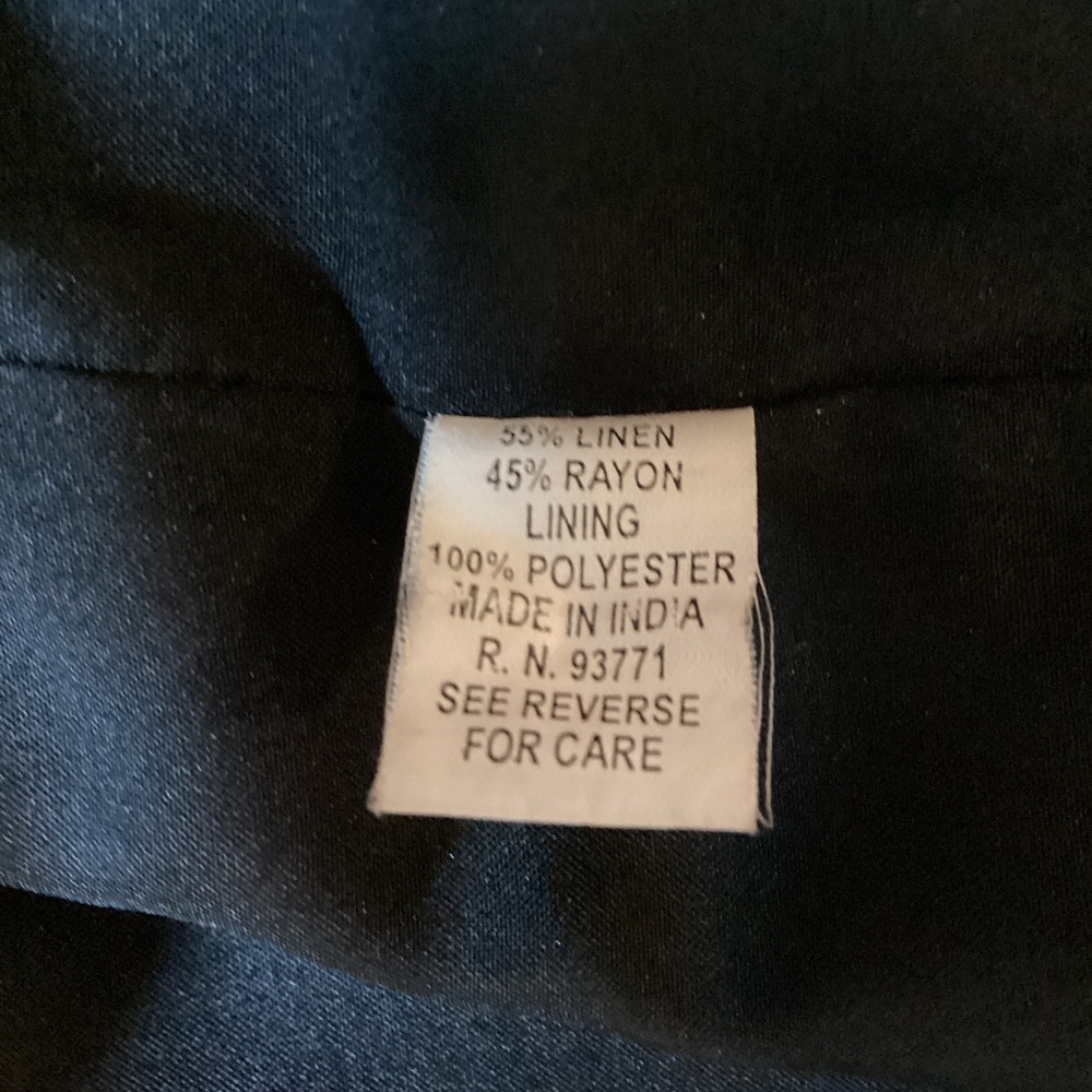Kaktus VTG Picasso Art Jacket Womens L Linen Blend Boho Eclectic Retro - Picture 4 of 8